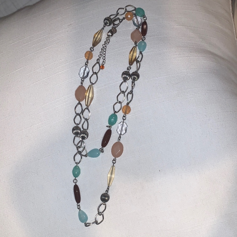 VINTAGE Lia Sophia Elegant Multicolor Beaded Necklace
